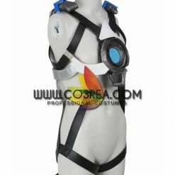 Cosrea Overwatch Tracer Gradient Blue Cosplay Costume