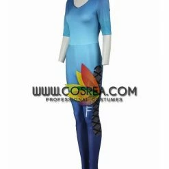 Cosrea Overwatch Tracer Gradient Blue Cosplay Costume