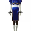 Cosrea Street Fighter Chun Li Navy Blue Cosplay Costume