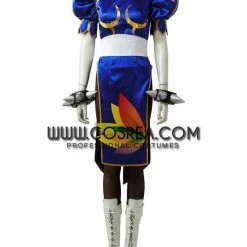 Cosrea Street Fighter Chun Li Navy Blue Cosplay Costume