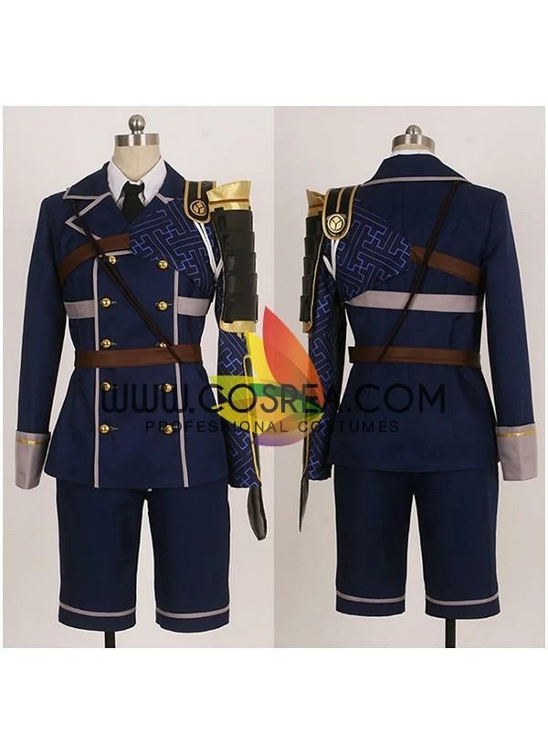Cosrea Touken Ranbu Atsushi Toushirou Navy Blue Cosplay Costume Video Games