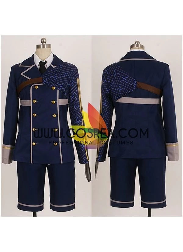 Cosrea Touken Ranbu Atsushi Toushirou Navy Blue Cosplay Costume Video Games
