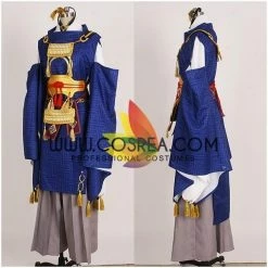 Cosrea Video Games Touken Ranbu Online Mikazuki Munechika Brocade Blue Cosplay Costume