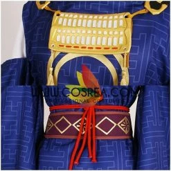 Cosrea Video Games Touken Ranbu Online Mikazuki Munechika Brocade Blue Cosplay Costume