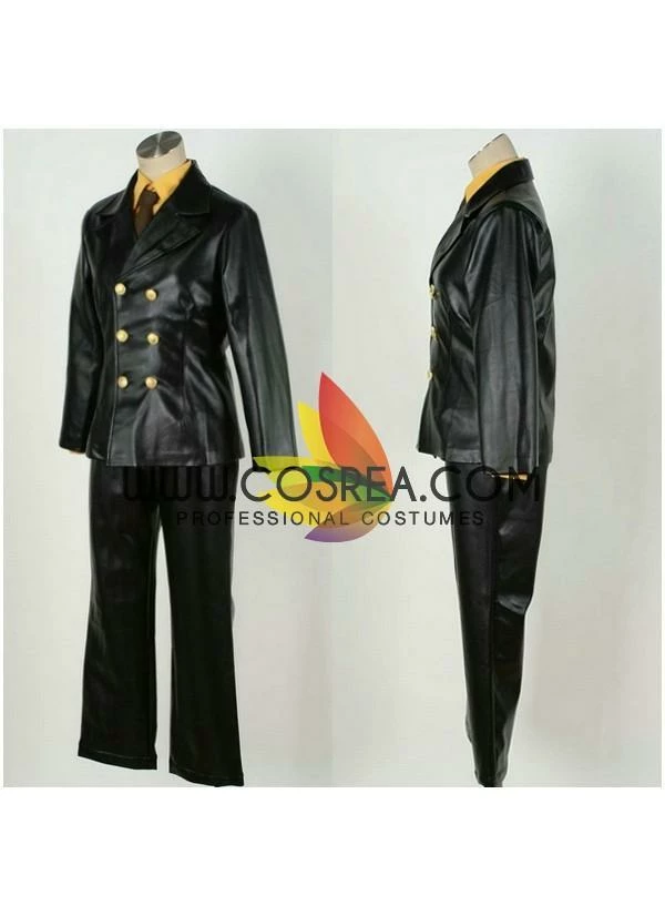 Cosrea One Piece Sanji 2 Years Later PU Leather Cosplay Costume
