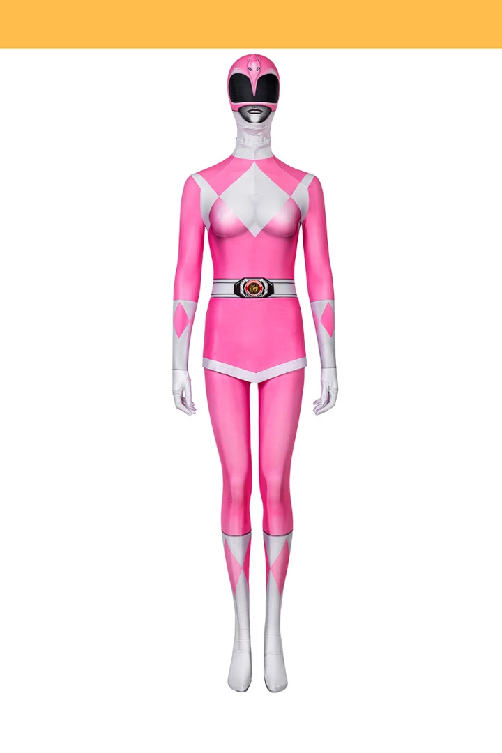 Cosrea Mighty Morphin Power Rangers Pink Ranger Digital Printed Cosplay Costume
