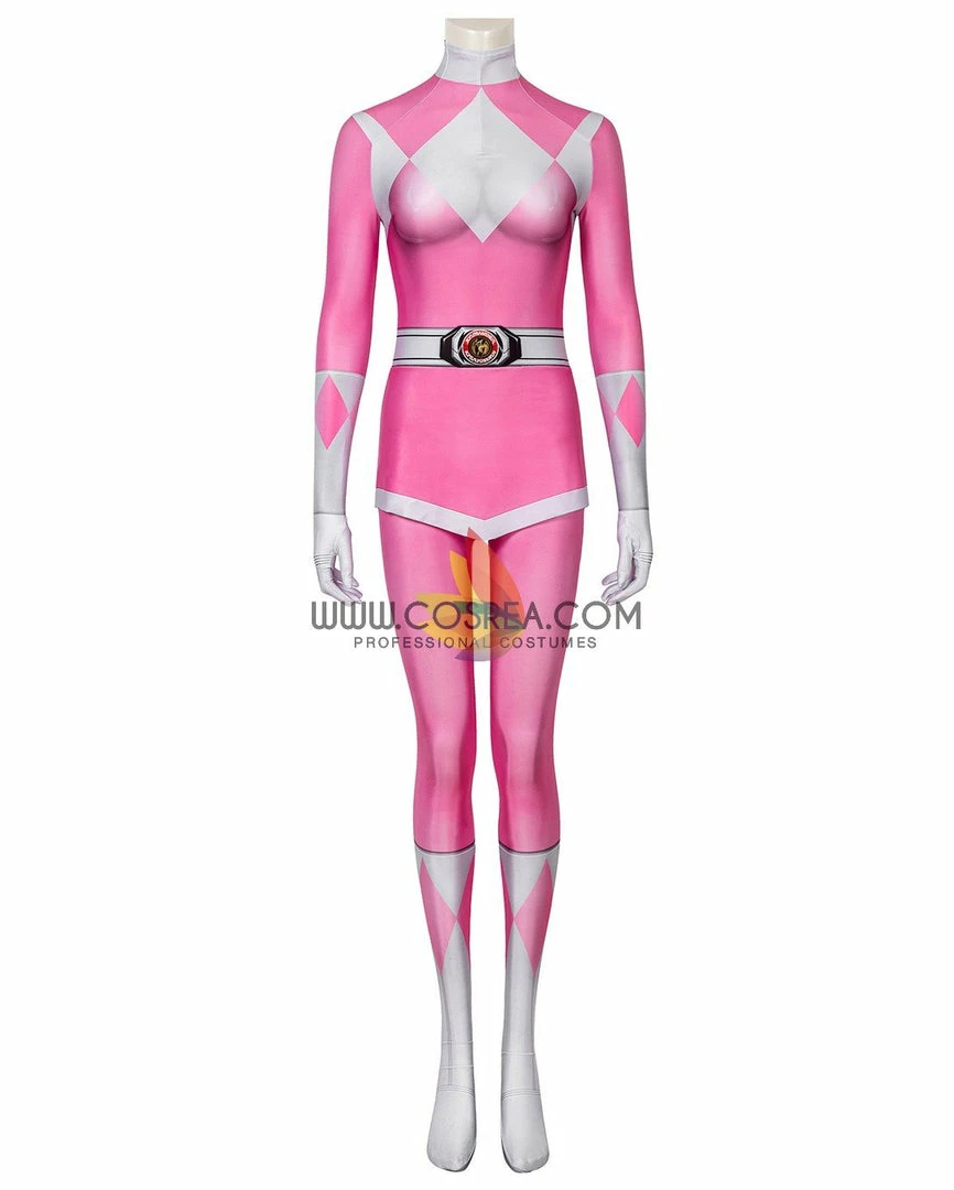 Cosrea Mighty Morphin Power Rangers Pink Ranger Digital Printed Cosplay Costume