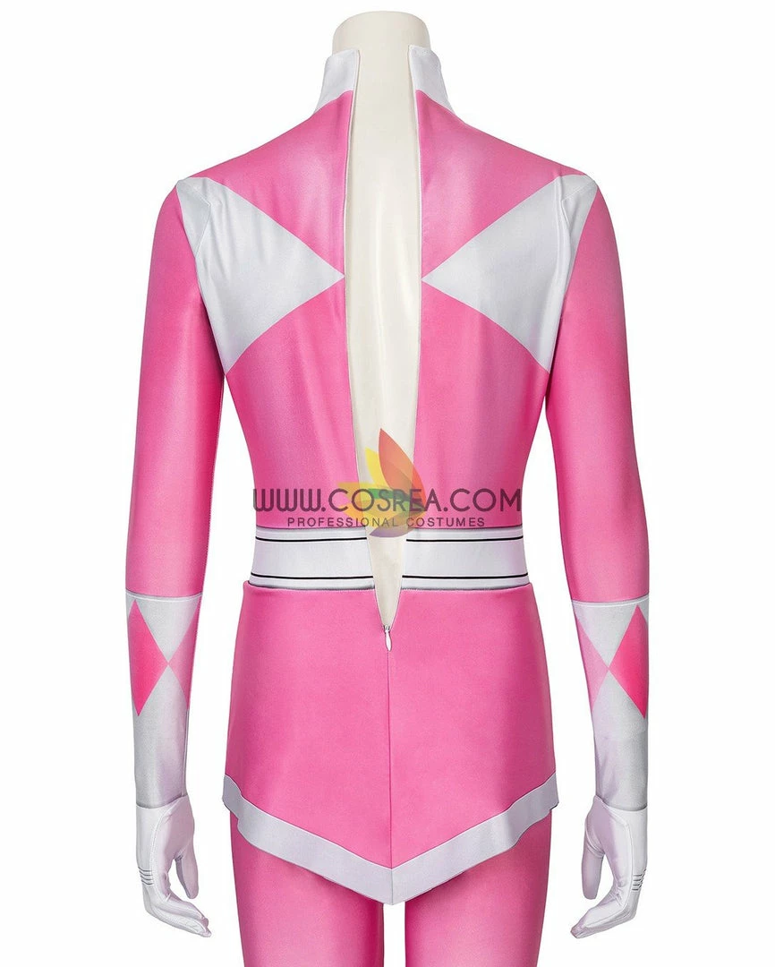 Cosrea Mighty Morphin Power Rangers Pink Ranger Digital Printed Cosplay Costume