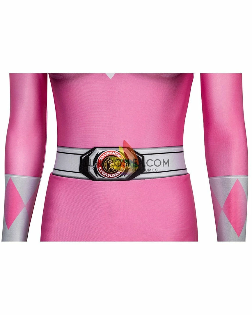 Cosrea Mighty Morphin Power Rangers Pink Ranger Digital Printed Cosplay Costume