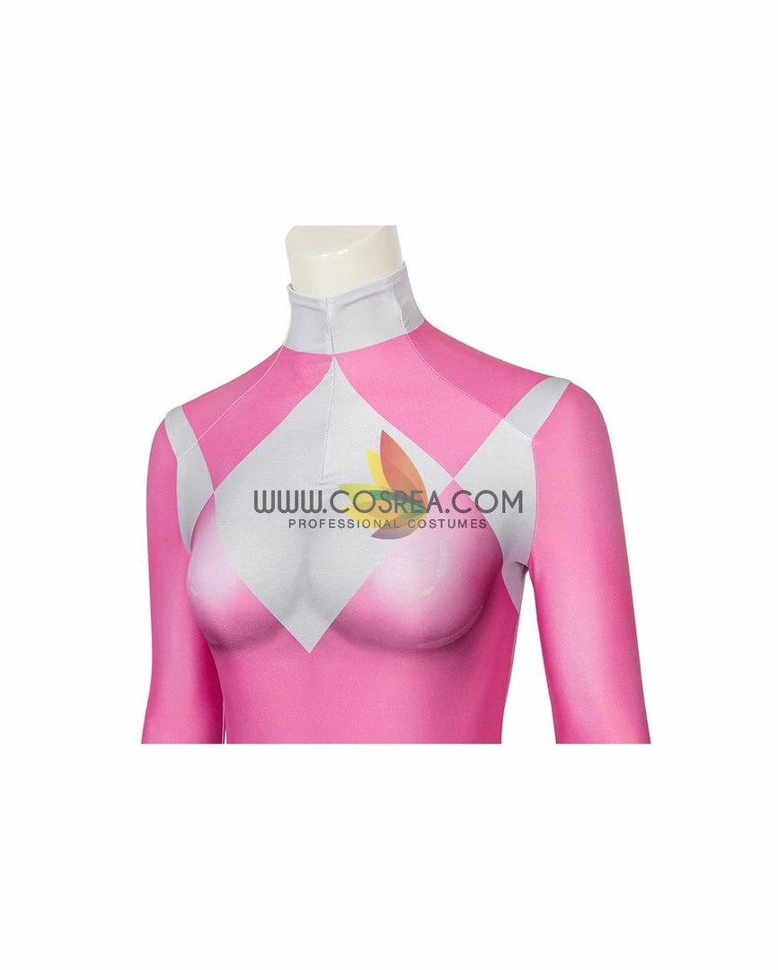 Cosrea Mighty Morphin Power Rangers Pink Ranger Digital Printed Cosplay Costume