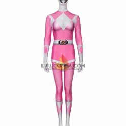 Cosrea Mighty Morphin Power Rangers Pink Ranger Digital Printed Cosplay Costume