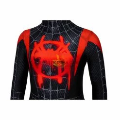 Cosrea Miles Morales Into The Spider-Verse Kids Size Digital Printed Cosplay Costume
