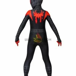 Cosrea Miles Morales Into The Spider-Verse Kids Size Digital Printed Cosplay Costume