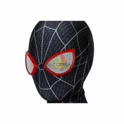 Cosrea Miles Morales Into The Spider-Verse Kids Size Digital Printed Cosplay Costume