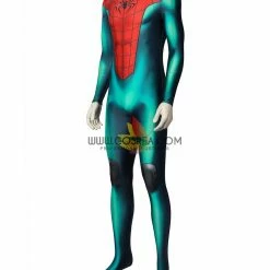 Cosrea Cosplay Costumes Miles Morales PS5 Green Version Digital Printed Cosplay Costume