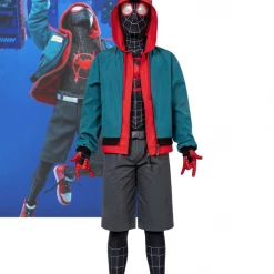 Cosrea Miles Morales Into The Spider-Verse Complete Cosplay Costume Cosplay Costumes