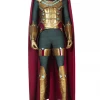 Cosrea Cosplay Costumes Mysterio Metallic Gold Spiderman Far From Home PU Leather Cosplay Costume