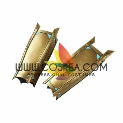 Cosrea Cosplay Costumes Mysterio Metallic Gold Spiderman Far From Home PU Leather Cosplay Costume