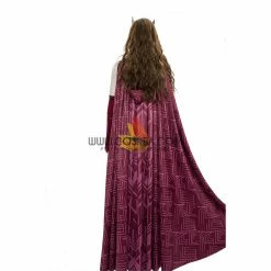 Cosrea Scarlet Witch Finale Version In Bright Red Wanda And Vision TV Series Cosplay Costume Marvel Universe