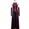 Cosrea Scarlet Witch Finale Version With Patterned Cape Wanda And Vision TV Series Cosplay Costume