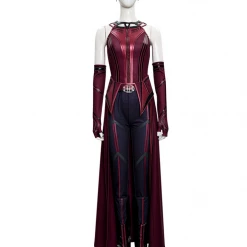 Cosrea Scarlet Witch Finale Version With Patterned Cape Wanda And Vision TV Series Cosplay Costume