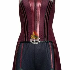 Cosrea Scarlet Witch Finale Version With Patterned Cape Wanda And Vision TV Series Cosplay Costume