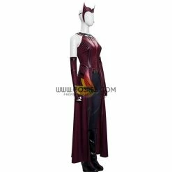 Cosrea Scarlet Witch Finale Version With Patterned Cape Wanda And Vision TV Series Cosplay Costume