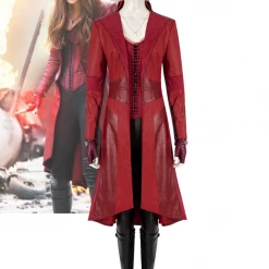 Cosrea Marvel Universe Scarlet Witch The Civil War Bright Red Cosplay Costume