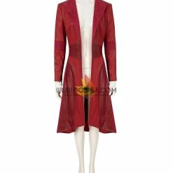 Cosrea Marvel Universe Scarlet Witch The Civil War Bright Red Cosplay Costume