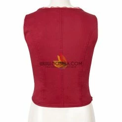 Cosrea Marvel Universe Scarlet Witch The Civil War Bright Red Cosplay Costume