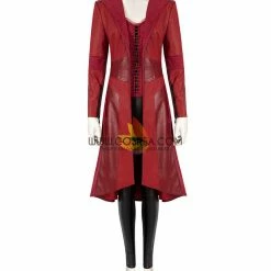 Cosrea Marvel Universe Scarlet Witch The Civil War Bright Red Cosplay Costume