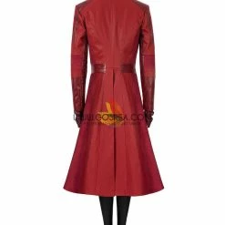 Cosrea Marvel Universe Scarlet Witch The Civil War Bright Red Cosplay Costume