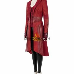 Cosrea Marvel Universe Scarlet Witch The Civil War Bright Red Cosplay Costume