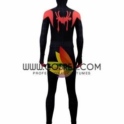 Cosrea Miles Morales Into The Spider-Verse Black Version Cosplay Costume