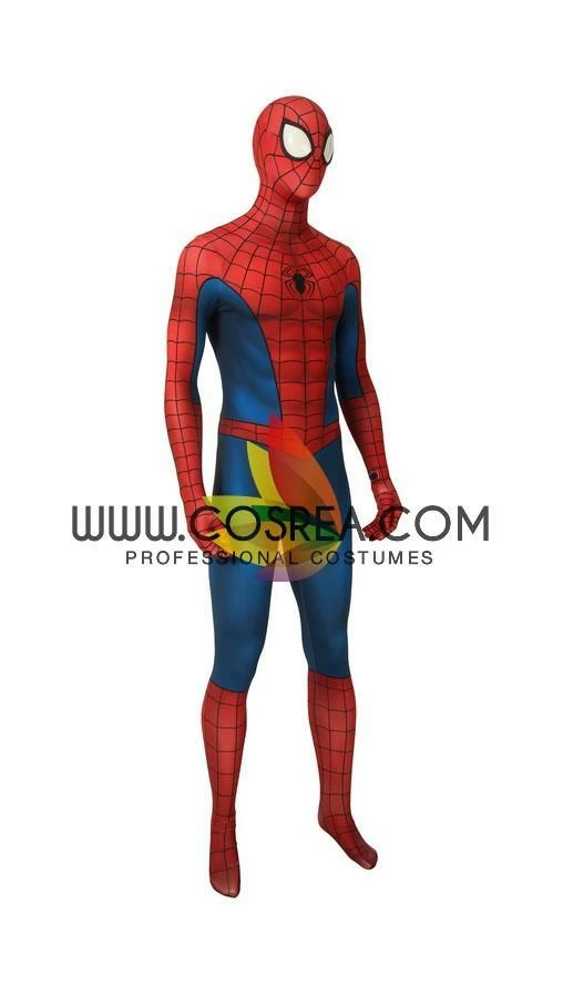 Cosrea Spiderman Classic Digital Printed Cosplay Costume Marvel Universe