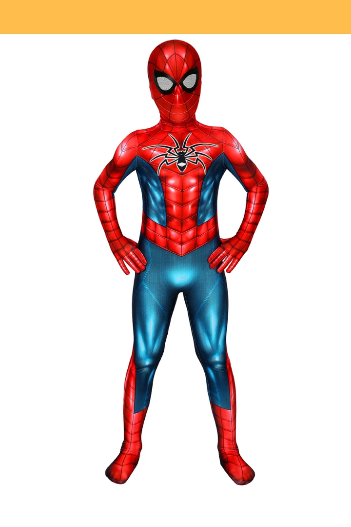 Cosrea Spiderman MKIV Kids Size Digital Printed Cosplay Costume
