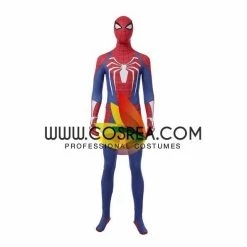 Cosrea Spiderman PS4 Classic Blue Cosplay Costume Marvel Universe