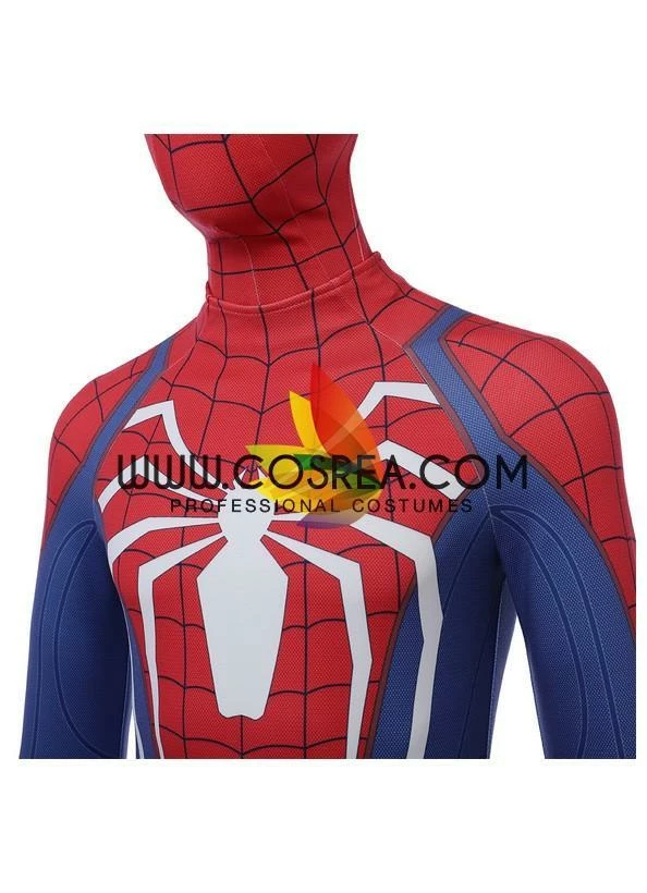 Cosrea Spiderman PS4 Classic Blue Cosplay Costume Marvel Universe