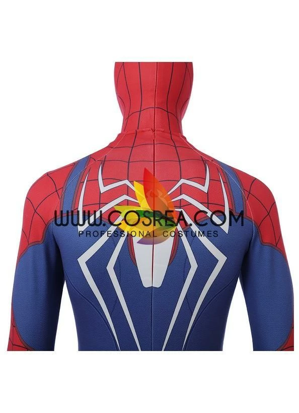 Cosrea Spiderman PS4 Classic Blue Cosplay Costume Marvel Universe