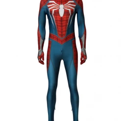 Cosrea Marvel Universe Spiderman PS4 Metallic Blue Cosplay Costume