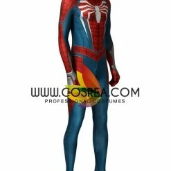 Cosrea Marvel Universe Spiderman PS4 Metallic Blue Cosplay Costume
