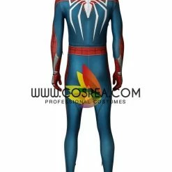 Cosrea Marvel Universe Spiderman PS4 Metallic Blue Cosplay Costume