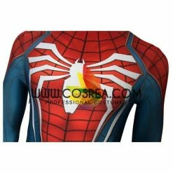 Cosrea Marvel Universe Spiderman PS4 Metallic Blue Cosplay Costume