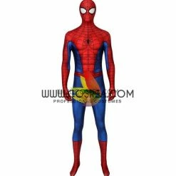 Cosrea Spiderman PS4 Game Classic Version Digital Printed Cosplay Costume