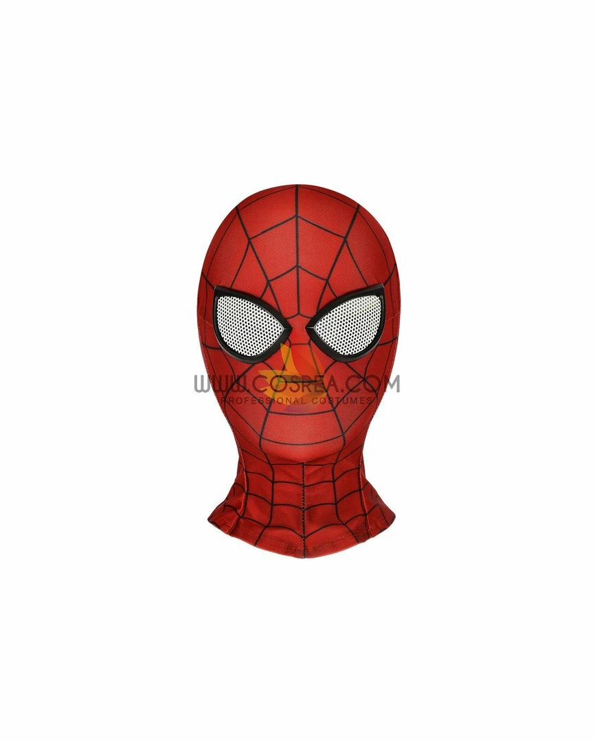 Cosrea Spiderman PS4 Game Classic Version Kids Size Digital Printed Cosplay Costume