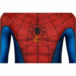 Cosrea Spiderman PS4 Game Classic Version Kids Size Digital Printed Cosplay Costume