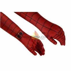 Cosrea Spiderman PS4 Game Classic Version Kids Size Digital Printed Cosplay Costume
