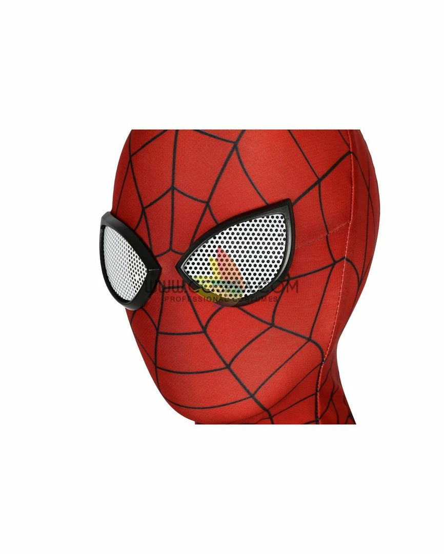 Cosrea Spiderman PS4 Game Classic Version Kids Size Digital Printed Cosplay Costume