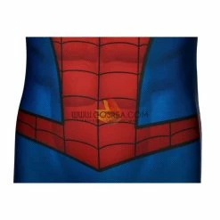 Cosrea Spiderman PS4 Game Classic Version Kids Size Digital Printed Cosplay Costume