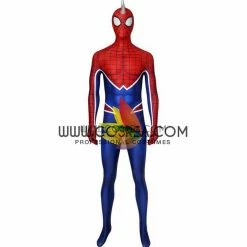 Cosrea Marvel Universe Spiderman PS4 Game Punk Suit Digital Printed Cosplay Costume